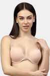 PrettyCat Push-Up 3/4Th Coverage T-Shirt Bra - Beige — thumbnail 1