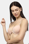 PrettyCat Push-Up 3/4Th Coverage T-Shirt Bra - Beige — thumbnail 3