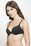 PrettyCat Push-Up 3/4Th Coverage T-Shirt Bra - Black Stripe — thumbnail 4
