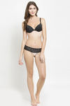 PrettyCat Push-Up 3/4Th Coverage T-Shirt Bra - Black Stripe — thumbnail 7
