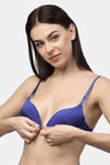 PrettyCat Push-Up 3/4Th Coverage T-Shirt Bra - Blue — thumbnail 4