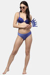 PrettyCat Push-Up 3/4Th Coverage T-Shirt Bra - Blue — thumbnail 6
