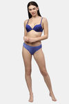 PrettyCat Push-Up 3/4Th Coverage T-Shirt Bra - Blue — thumbnail 7