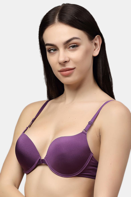 PrettyCat Push-Up 3/4Th Coverage T-Shirt Bra - Purple — image 3