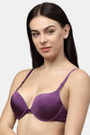 PrettyCat Push-Up 3/4Th Coverage T-Shirt Bra - Purple — thumbnail 3
