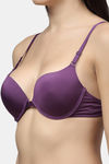 PrettyCat Push-Up 3/4Th Coverage T-Shirt Bra - Purple — thumbnail 5