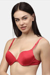 PrettyCat Push-Up 3/4Th Coverage T-Shirt Bra - Red — thumbnail 3