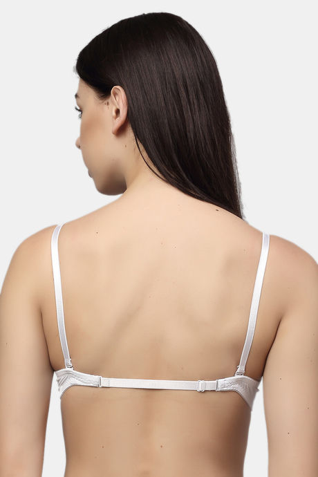 PrettyCat Push-Up 3/4Th Coverage T-Shirt Bra - White — image 2