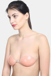 PrettyCat Single Layered Demi Coverage Stick-On Bra - Peach — thumbnail 4