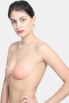 PrettyCat Single Layered Demi Coverage Stick-On Bra - Peach — thumbnail 5