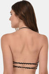 PrettyCat Push-Up 3/4Th Coverage Halter Bra - Black — thumbnail 2