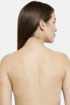 PrettyCat Single Layered Demi Coverage Stick-On Bra - Beige — thumbnail 2