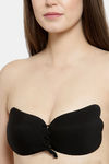 PrettyCat Single Layered Demi Coverage Stick-On Bra - Black — thumbnail 4