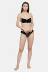 PrettyCat Single Layered Demi Coverage Stick-On Bra - Black — thumbnail 5