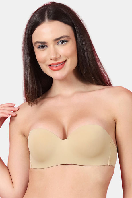 PrettyCat Padded Demi Coverage Strapless Bra - Beige Buy PrettyCat Padded Demi Coverage Strapless Bra - Beige