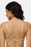 PrettyCat Padded Demi Coverage Strapless Bra - Beige — thumbnail 2