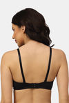 PrettyCat Padded Demi Coverage Strapless Bra - Black — thumbnail 2