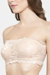 PrettyCat Padded Medium Coverage Tube Bra - Beige — thumbnail 4