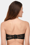PrettyCat Padded Medium Coverage Tube Bra - Black — thumbnail 2