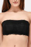 PrettyCat Padded Medium Coverage Tube Bra - Black — thumbnail 4