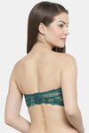 PrettyCat Padded Medium Coverage Tube Bra - Green — thumbnail 2