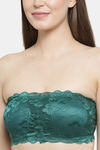PrettyCat Padded Medium Coverage Tube Bra - Green — thumbnail 4