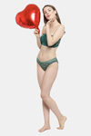 PrettyCat Padded Medium Coverage Tube Bra - Green — thumbnail 5