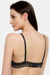 PrettyCat Padded 3/4Th Coverage Lace Bra Bra - Black — thumbnail 2
