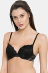 PrettyCat Padded 3/4Th Coverage Lace Bra Bra - Black — thumbnail 3