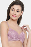 PrettyCat Padded 3/4Th Coverage Lace Bra Bra - Mauve — thumbnail 4