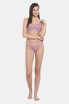 PrettyCat Padded 3/4Th Coverage Lace Bra Bra - Mauve — thumbnail 6
