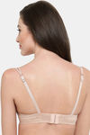 PrettyCat Padded 3/4Th Coverage Lace Bra Bra - Beige — thumbnail 2
