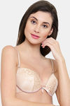 PrettyCat Padded 3/4Th Coverage Lace Bra Bra - Beige — thumbnail 3