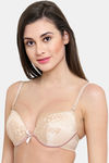 PrettyCat Padded 3/4Th Coverage Lace Bra Bra - Beige — thumbnail 4
