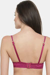 PrettyCat Padded 3/4Th Coverage Lace Bra Bra - Pink — thumbnail 2