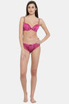 PrettyCat Padded 3/4Th Coverage Lace Bra Bra - Pink — thumbnail 6