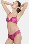 PrettyCat Padded 3/4Th Coverage Lace Bra Bra - Pink — thumbnail 7