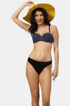 PrettyCat Padded Demi Coverage Strapless Bra - Blue — thumbnail 5