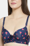 PrettyCat Padded 3/4Th Coverage T-Shirt Bra - Blue — thumbnail 5