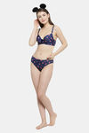 PrettyCat Padded 3/4Th Coverage T-Shirt Bra - Blue — thumbnail 6