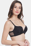 PrettyCat Padded 3/4Th Coverage Stick-On Bra - Black — thumbnail 3