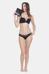 PrettyCat Padded 3/4Th Coverage Stick-On Bra - Black — thumbnail 5