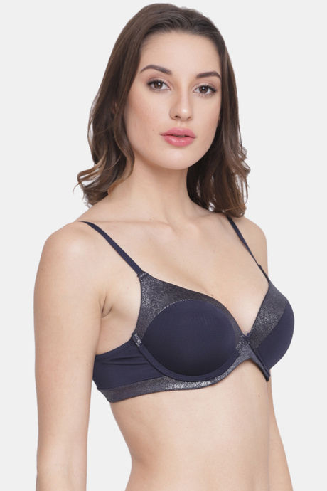 PrettyCat Push-Up 3/4Th Coverage Push-Up Bra - Blue — image 3