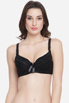 PrettyCat Padded Wired Medium Coverage T-Shirt Bra - Black — thumbnail 1