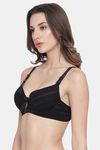 PrettyCat Padded Wired Medium Coverage T-Shirt Bra - Black — thumbnail 3