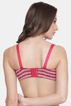 PrettyCat Padded 3/4Th Coverage T-Shirt Bra - Red — thumbnail 2