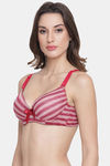 PrettyCat Padded 3/4Th Coverage T-Shirt Bra - Red — thumbnail 3