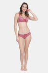 PrettyCat Padded 3/4Th Coverage T-Shirt Bra - Red — thumbnail 5