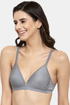 PrettyCat Padded 3/4Th Coverage T-Shirt Bra - Grey — thumbnail 3