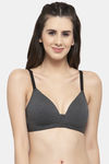 PrettyCat Padded 3/4Th Coverage T-Shirt Bra - Black — thumbnail 1